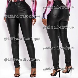 Fashion Nova Faux Leather Pants(A057)-Size Xs for Women